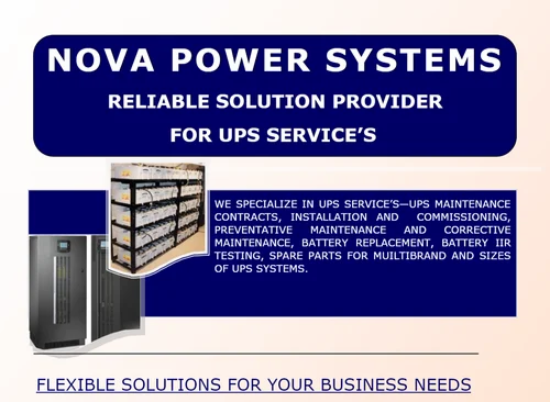 UPS SALES & SERVICES ON SITE MAINTENANCE, BATTERY REPLACEMENT'S, ALL BRANDS AND SIZES OF UPS SYSTEMS